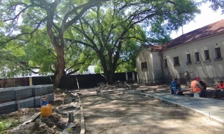 Avanzan las obras de revalorización del predio de la ex Palúdica
