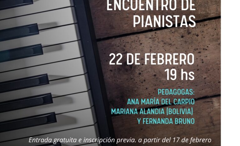 Todos al Foyer: Encuentro de pianistas en el Teatro Provincial