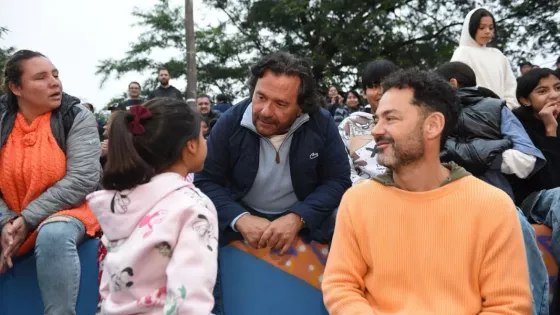 El gobernador Sáenz y el intendente Durand inauguraron obras en una plaza de Alto La Viña
