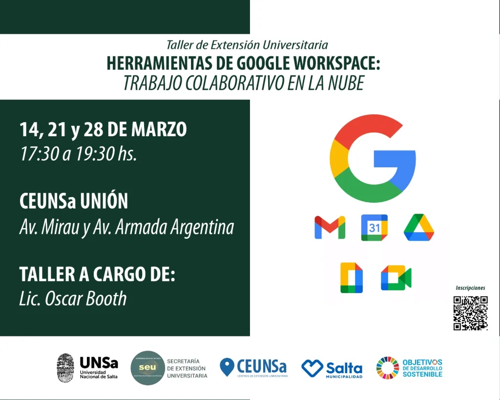 En el CIC de Unión se dará un taller sobre trabajo colaborativo en Google Workspace