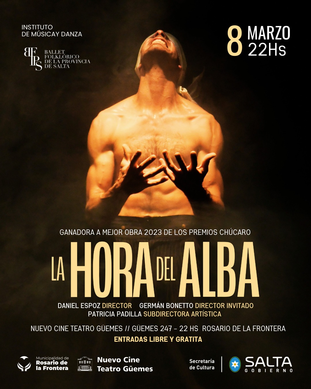 Se realizará una función especial de “Hora del Alba” en Rosario de la Frontera