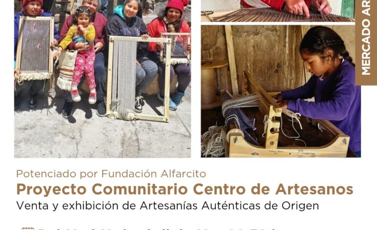 Alfarcito expone su arte y saberes ancestrales en el Mercado Artesanal