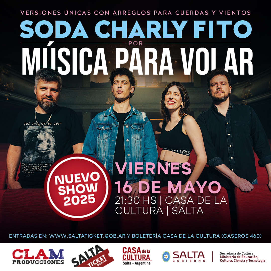 Música para volar presenta “Soda Charly Fito”