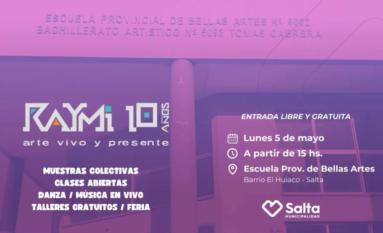 El próximo lunes tendrá lugar el evento “Raymi: Arte Presente y Vivo”