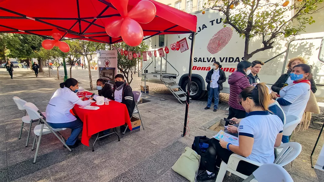 Actividades de promoción y colectas en el marco del Día Mundial del Donante de Sangre