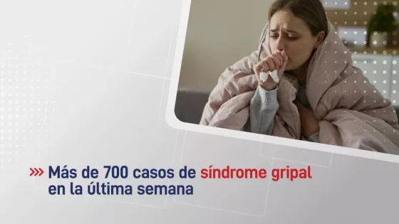 Se registraron más de 700 casos de síndrome gripal en la última semana