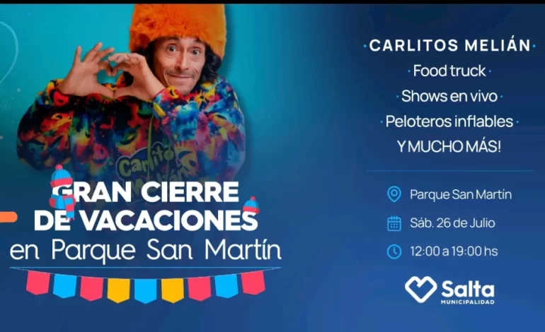 Gran cierre de vacaciones en el Parque San Martín con shows, gastronomía y carrera de disfraces