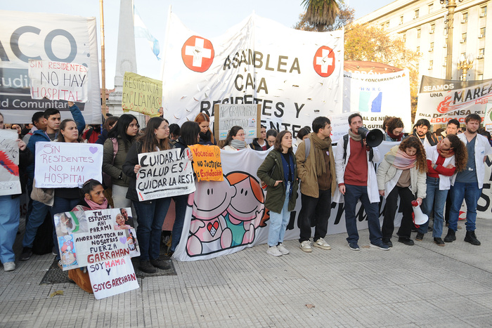 Protesta de los residentes hospitalarios