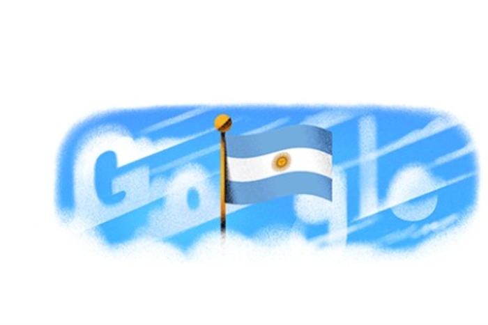 Día de la Independencia: Google cambió su doodle y se vistió de celeste y blanco