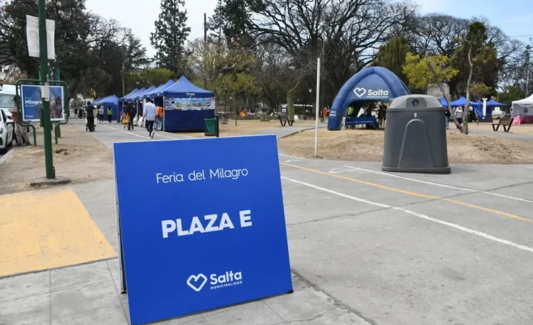 Se puso en marcha la Feria del Milagro en el parque San Martín