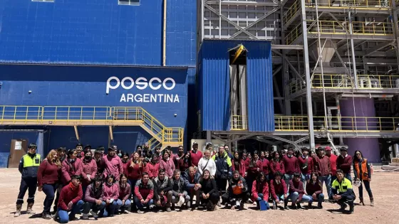 Proyecto didáctico y minería: alumnos de una escuela técnica recorrieron la planta de POSCO en el Salar del Hombre Muerto