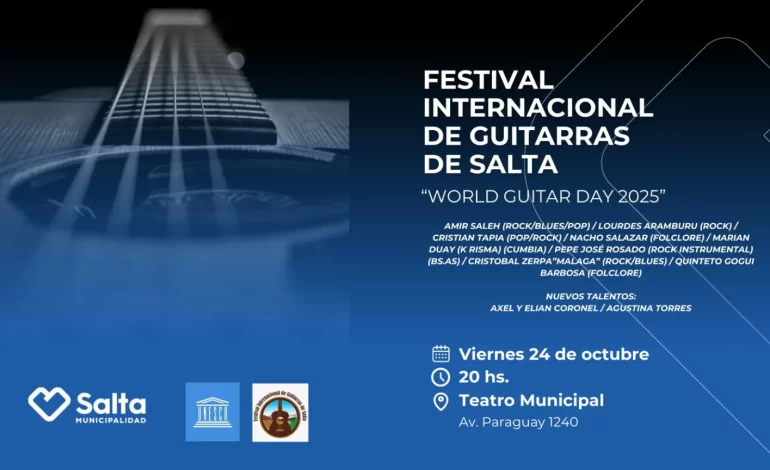 Se viene el “World Guitar Day” en el Teatro Municipal