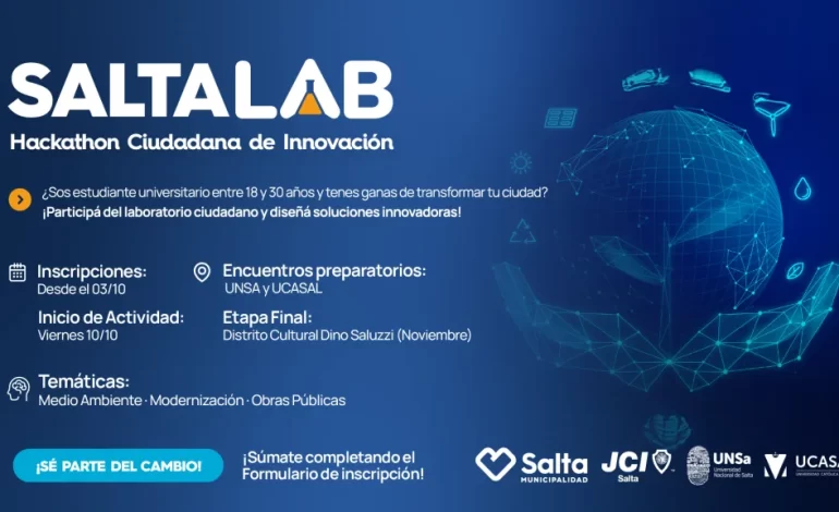 Más de 120 personas ya se inscribieron para participar de “Salta Labs”