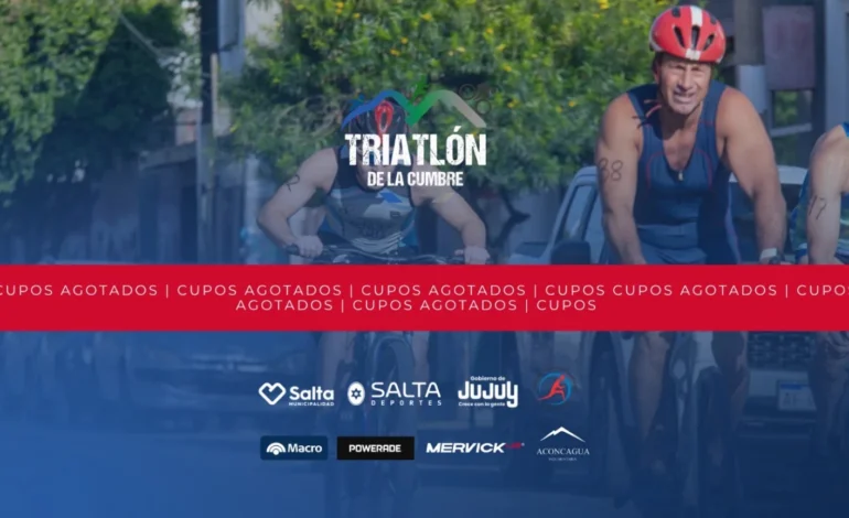 Se agotaron los cupos para el Triatlón de la Cumbre