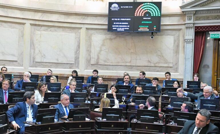 El Senado convirtió en ley el Presupuesto 2026