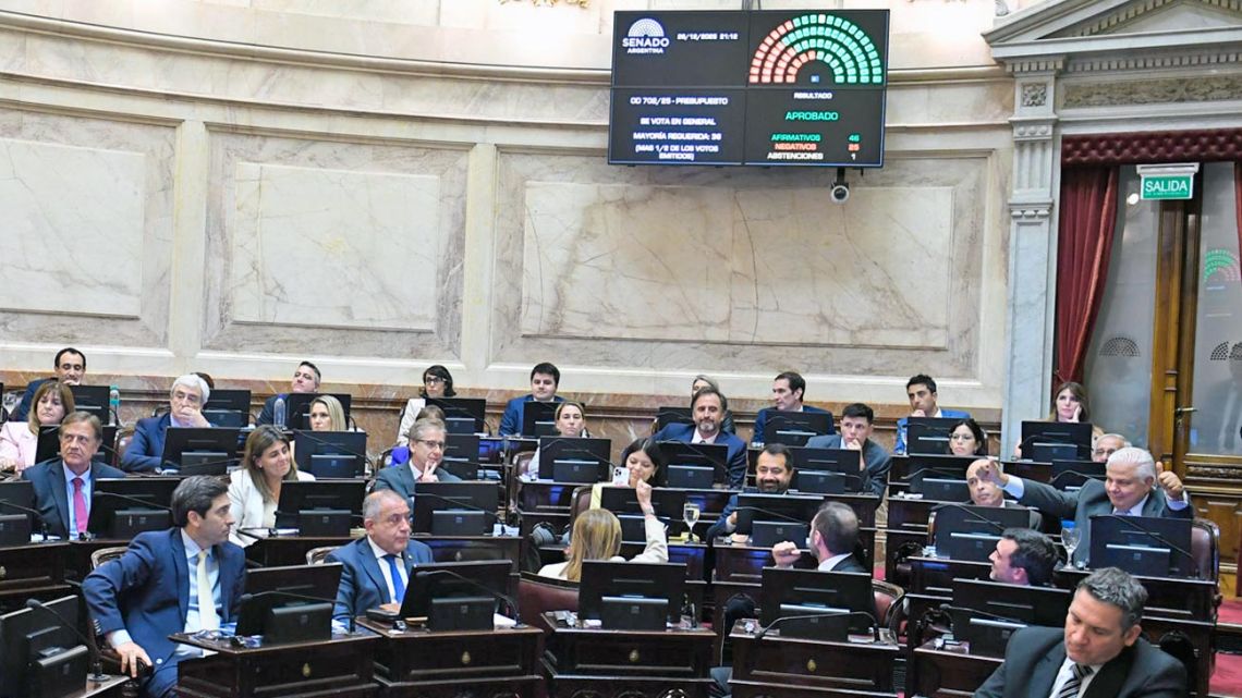 El Senado convirtió en ley el Presupuesto 2026