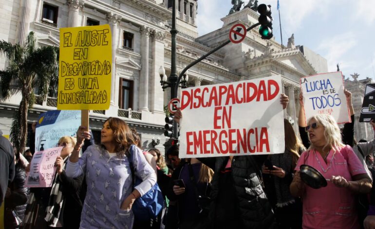 En su día, las personas con discapacidad marcharán contra Milei