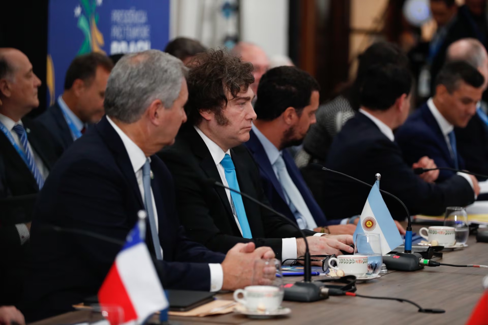 Milei apoyó a Estados Unidos contra Venezuela en la Cumbre del Mercosur