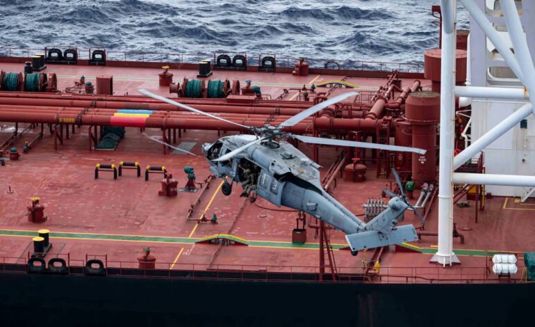 EEUU capturó en el océano Índico un petrolero que escapó del bloqueo en el Caribe