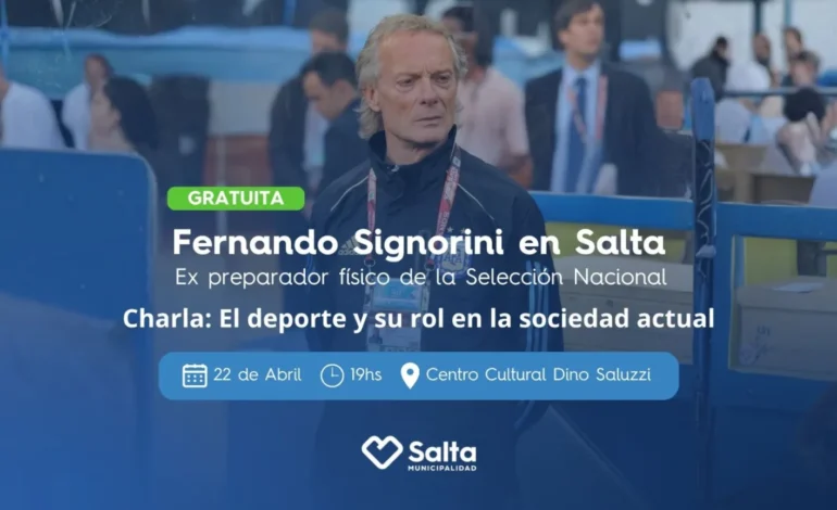 Fernando Signorini, ex preparador físico de la Selección Argentina dictará una charla gratuita