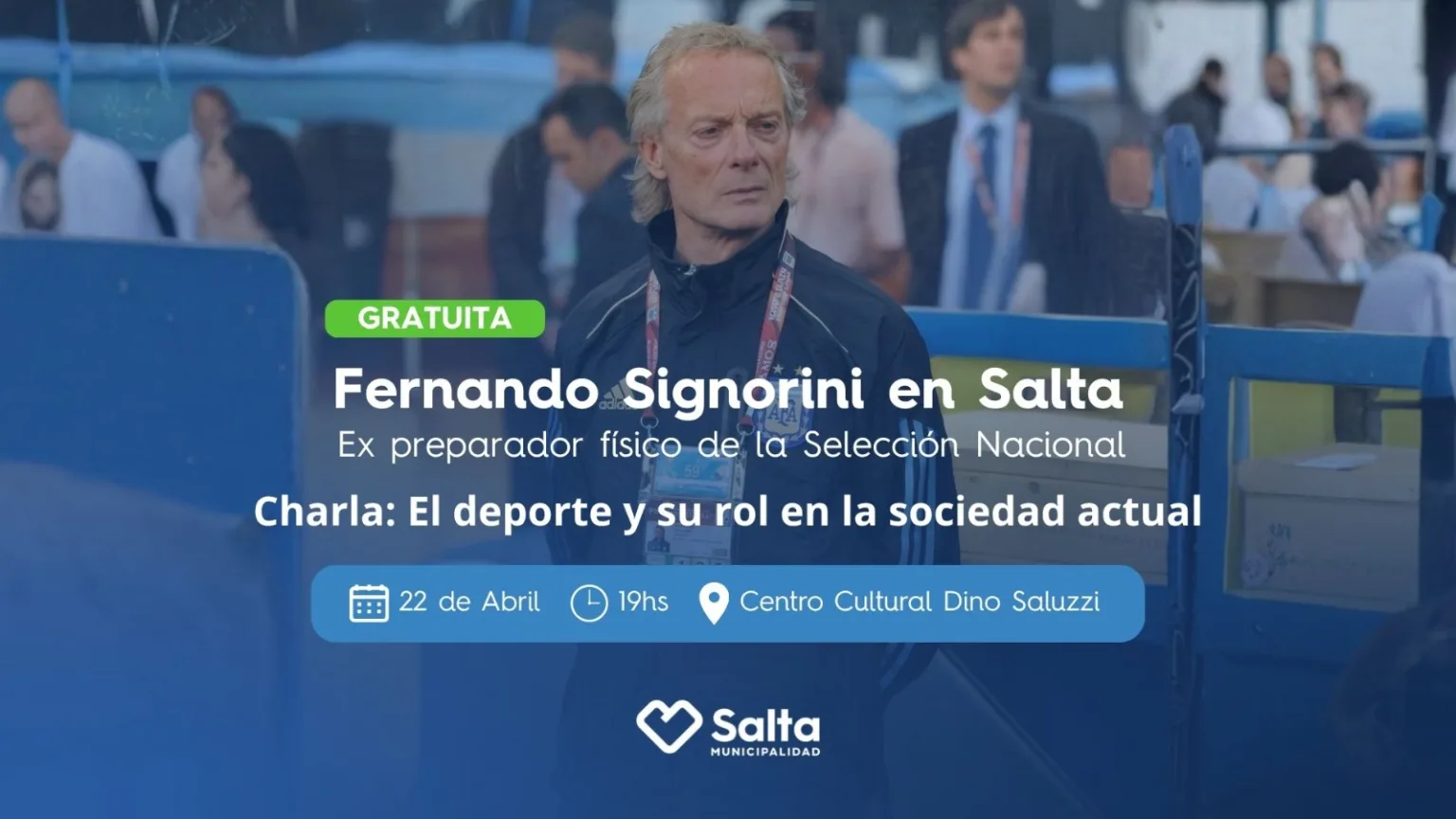 Fernando Signorini, ex preparador físico de la Selección Argentina dictará una charla gratuita