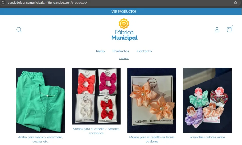Llegó la tienda virtual de las Fábricas Municipales