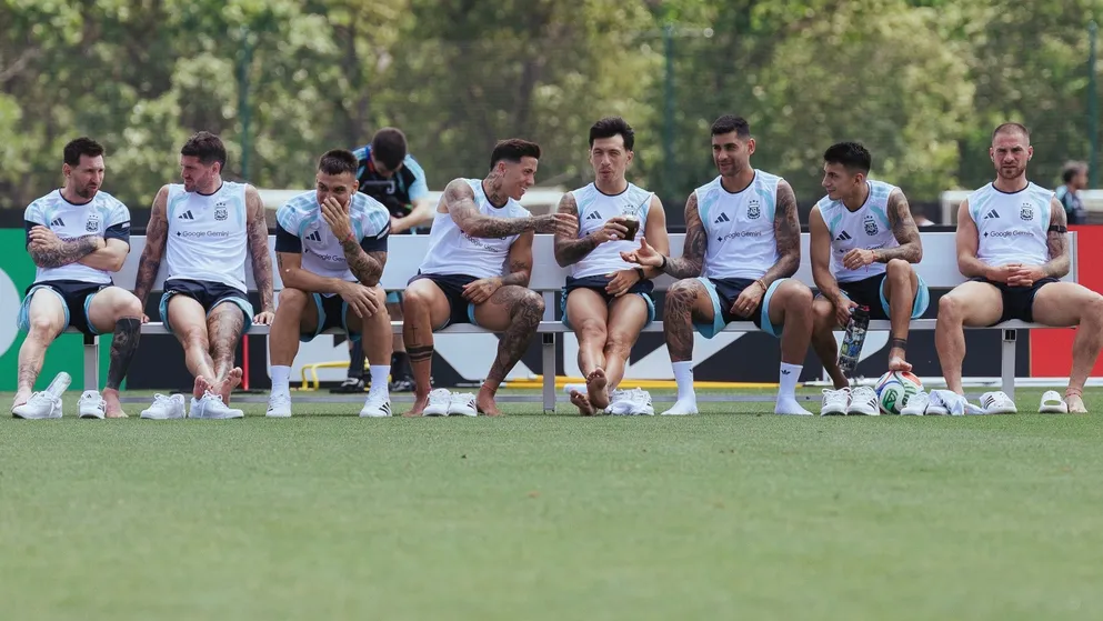 La Selección argentina realiza su última práctica en Atlanta antes de la semifinal con Inglaterra