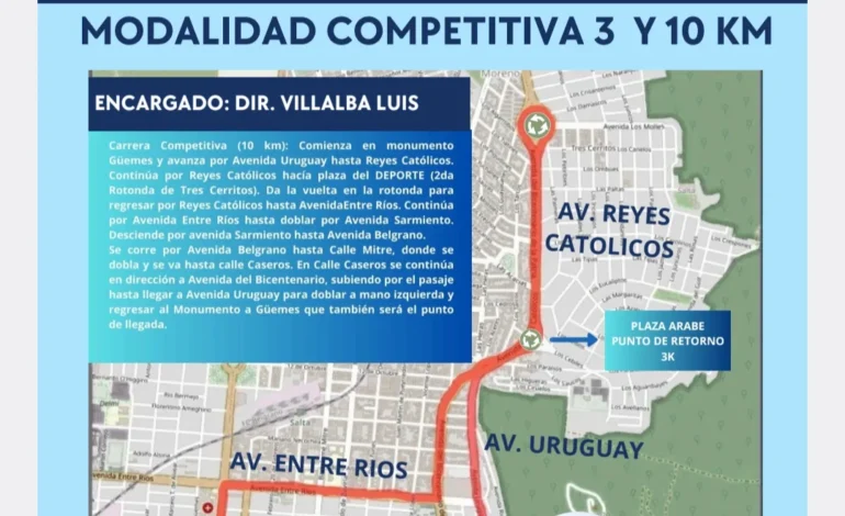 El municipio prepara un operativo de tránsito por la 36° Maratón de HIRPACE