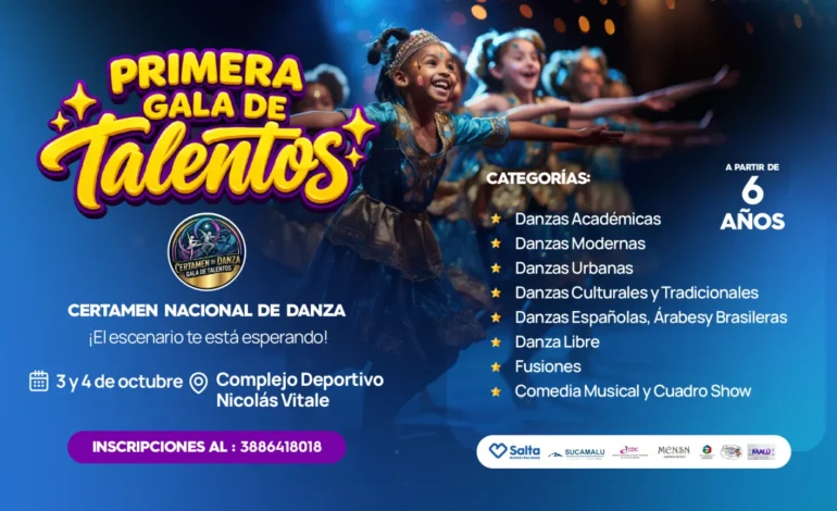 Ya están abiertas las inscripciones para la “Primera Gala de Talentos”