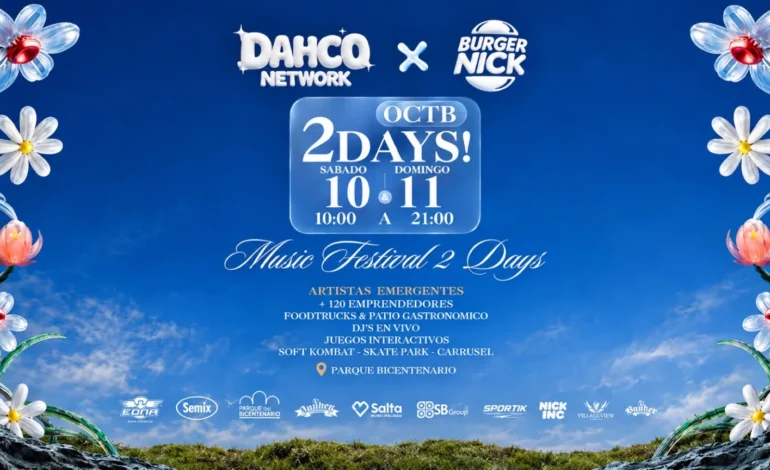 Música, diversión y gastronomía: se viene el Dahco X Burger Nick Fest